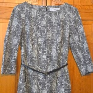 M.M. Lafleur Dress 6 Etsuko‎ Long Sleeve Belted Pockets Career Business Office